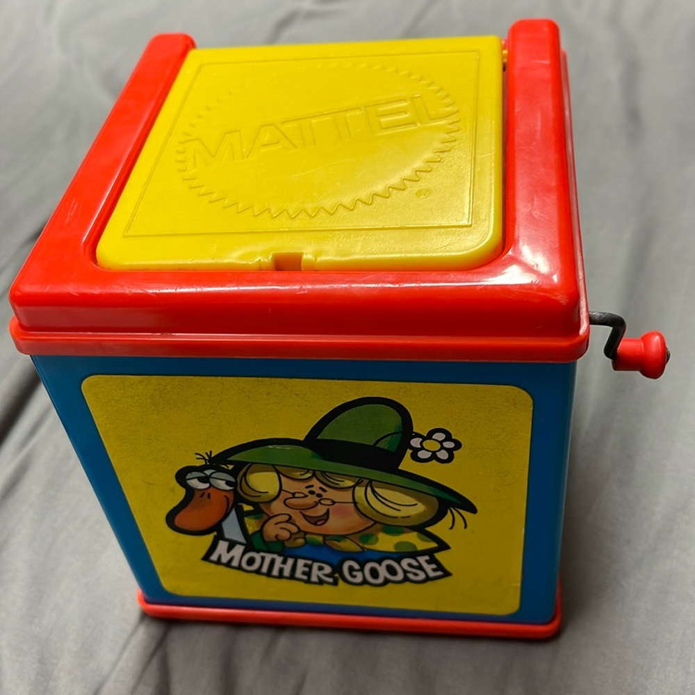 1978 vintage Matttel Mother Goose jack-in-the-box EUC